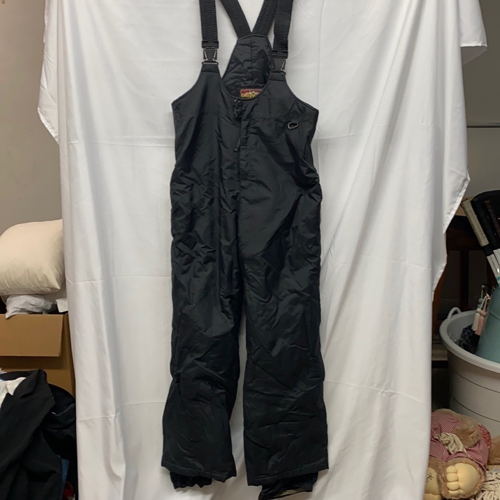 Obermeyer Volt Youth Black Bib I-Grow Ski Snow Pants Size 16